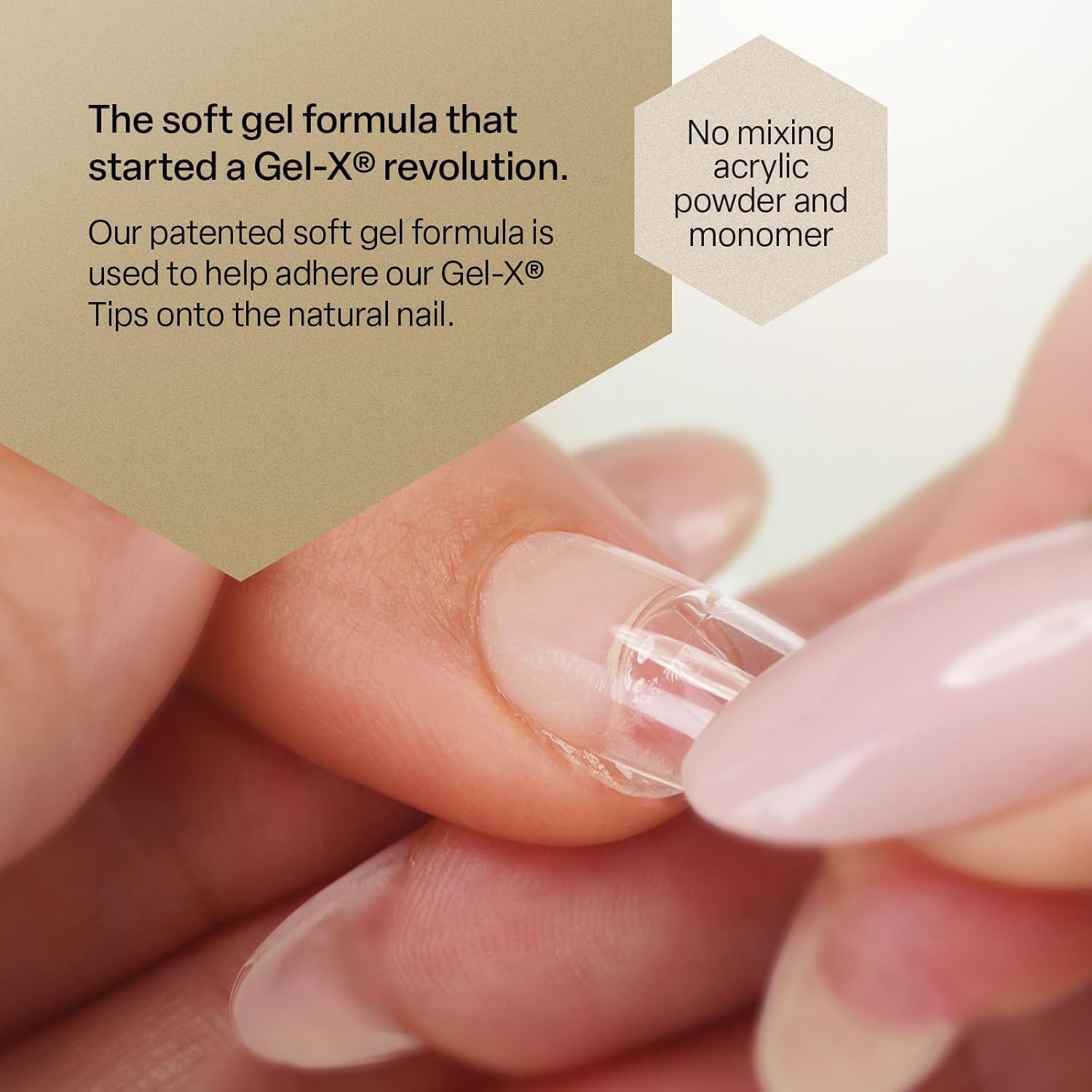 Apres Nail Extend Gel Gold Bottle | 15mL | Premium Quality | Soft Gel, Gel-X Tips Adhesive, Easy Application, Easy Removal, Soak Off, Applicator Included