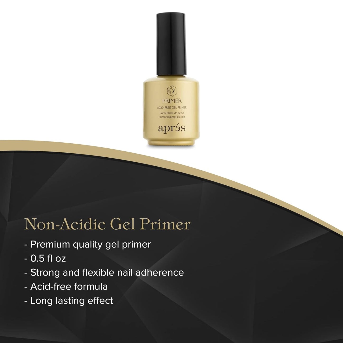 APRÉS Gel-X Professional Nail Kit - Gold Bottle pH Bonder, Acid-Free Primer, and Extend Soak Off Soft Gel Formula (15 ml each)